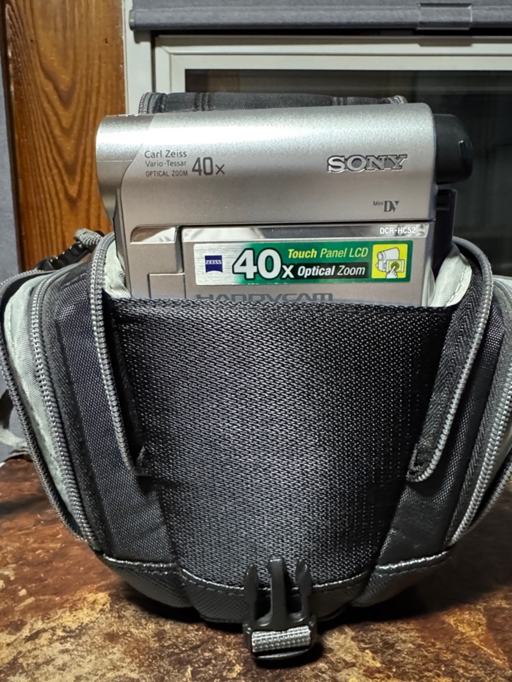 Sony Silver and Black Handycam with 40x Optical Zoom